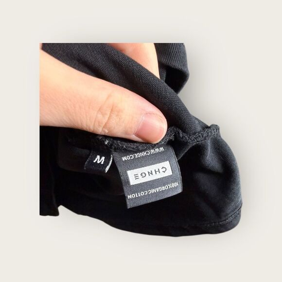 CHNGE Flower Graphic Long Sleeve Tee Size Medium Organic Cotton - Picture 6 of 6